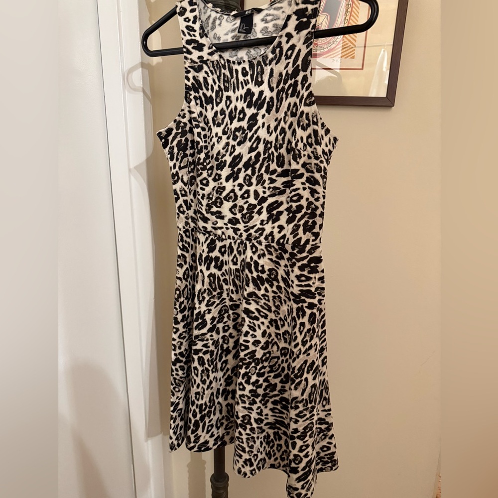 H&M Leopard Print Dress Size small